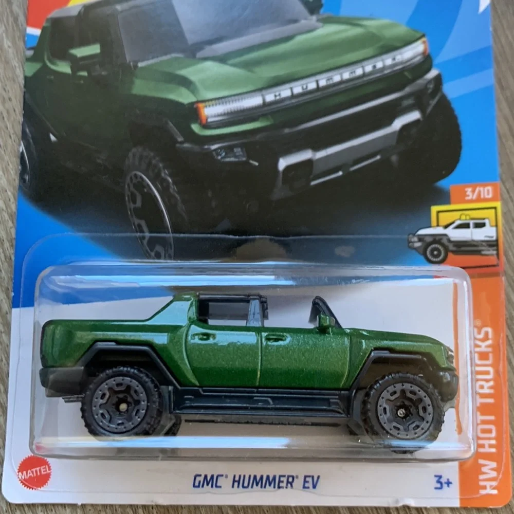 Hot Wheels Car Green GMC Hummer EV HW Truck Electric Vehicle HotWheels 2023 New